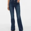 Vmella Jeans mit mittlerer Leibhöhe und Bootcut-Passform