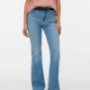 Vmella Jeans mit mittlerer Leibhöhe und Bootcut-Passform