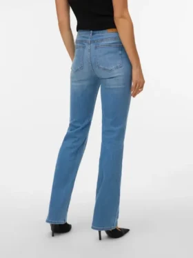Vmella Mid-Rise-Jeans in gerader Passform