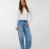 Vmetna High-Rise-Jeans in Barrel-Fit
