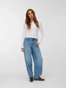 Vmetna High-Rise-Jeans in Barrel-Fit