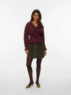 Vmetta High Waist Shorts-Rock
