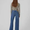 Vmfaith Jeans mit niedriger Leibhöhe und weitem Bein