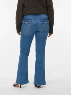 Vmflash Mid Rise Flared Fit Jeans