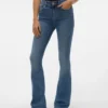Vmflash Mid-Rise-Jeans mit ausgestelltem Schnitt