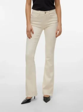 Vmflash Mid-Rise-Jeans mit ausgestelltem Schnitt