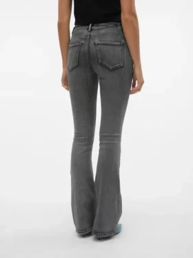 Vmflash Mid-Rise-Jeans mit ausgestelltem Schnitt