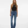 Vmflash Mid-Rise-Jeans mit ausgestelltem Schnitt