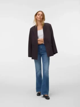 Vmgigi Jeans mit hoher Leibhöhe und ausgestelltem Schnitt