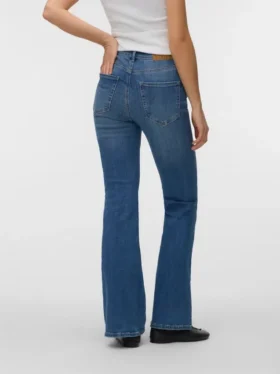 Vmgigi Jeans mit hoher Leibhöhe und ausgestelltem Schnitt
