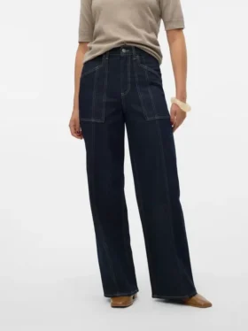 Vmkathy Jeans mit extrem hoher Leibhöhe und weitem Bein
