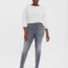 Vmlux Mid-Rise-Jeans in Slim-Fit