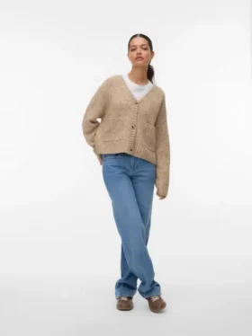 Vmmelisa Jeans mit mittlerer Leibhöhe und weitem Bein