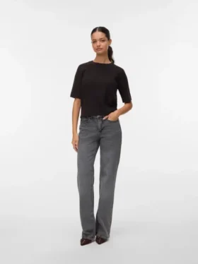 Vmmelisa Jeans mit mittlerer Leibhöhe und weitem Bein