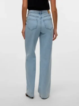 Vmmelisa Jeans mit mittlerer Leibhöhe und weitem Bein