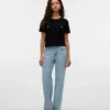 Vmmelisa Jeans mit mittlerer Leibhöhe und weitem Bein