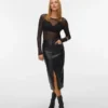 Vmnatalie Midi-Rock mit hoher Taille