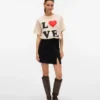 Vmnelly kurzer Rock mit hoher Taille