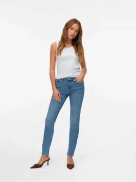 Vmpaige Mid Rise Skinny Fit Jeans