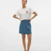 Vmpetra kurzer Rock mit hoher Taille als Shorts