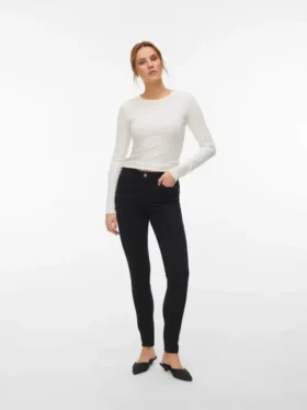 Vmpolly Mid-Rise-Jeans in Skinny-Passform