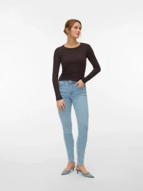 Vmpolly Mid-Rise-Jeans in Skinny-Passform