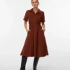 Vmray Midi-Kleid aus Cord