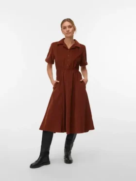 Vmray Midi-Kleid aus Cord