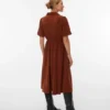Vmray Midi-Kleid aus Cord