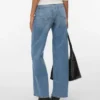 Vmsandie – Stretch-Jeans mit mittlerer Leibhöhe und weitem Bein