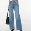 Vmsandie – Stretch-Jeans mit mittlerer Leibhöhe und weitem Bein