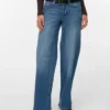 Vmsandie – Stretch-Jeans mit mittlerer Leibhöhe und weitem Bein