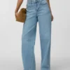 Vmsandie – Stretch-Jeans mit mittlerer Leibhöhe und weitem Schnitt – Cropped-Jeans