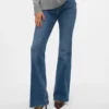 Vmselina High-Rise-Jeans mit ausgestelltem Schnitt