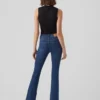 Vmsiga Jeans mit hoher Leibhöhe und ausgestelltem Schnitt