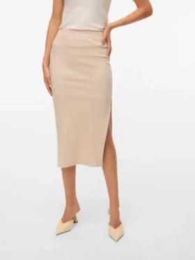 Vmsofia Midi-Rock mit hoher Taille