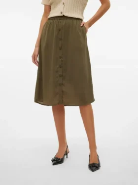 Vmsunny Midi-Rock mit hoher Taille