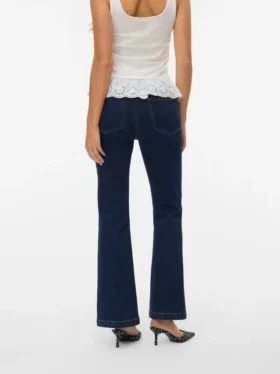 Vmtanna High-Rise-Jeans mit ausgestelltem Schnitt