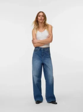 Vmtaylor Jeans mit mittlerer Leibhöhe und weitem Bein