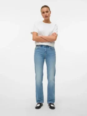 Vmtessa High-Rise-Jeans mit gerader Passform