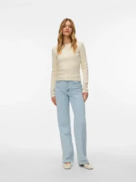 Vmtessa Jeans mit hoher Leibhöhe und weitem Bein