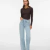 Vmtessa Jeans mit hoher Leibhöhe und weitem Bein