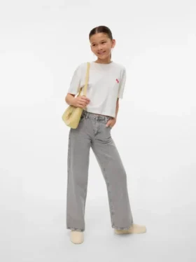 Vmtessa Jeans mit hoher Leibhöhe und weitem Bein