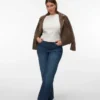 Vmtessa Jeans mit hoher Leibhöhe und weitem Bein
