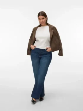 Vmtessa Jeans mit hoher Leibhöhe und weitem Bein