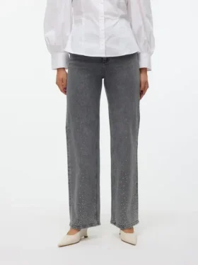 Vmtessa Jeans mit hoher Leibhöhe und weitem Bein