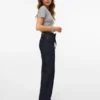 Vmtessa Jeans mit hoher Leibhöhe und weitem Bein