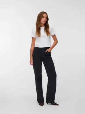 Vmtessa Jeans mit hoher Leibhöhe und weitem Bein