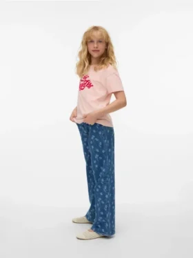 Vmtessa Jeans mit hoher Leibhöhe und weitem Bein