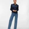 Vmtessa Jeans mit hoher Leibhöhe und weitem Bein